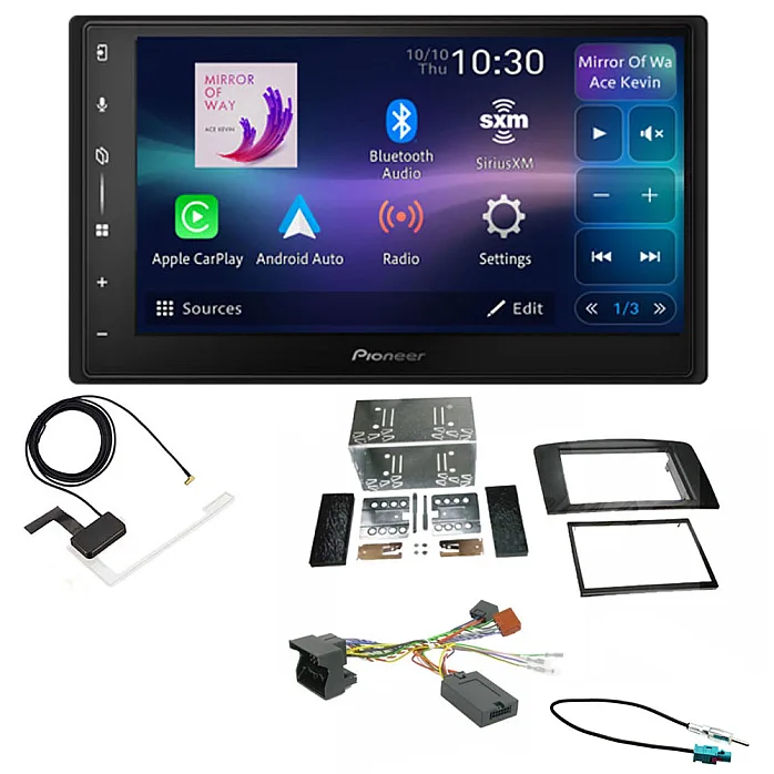 Mercedes ML 2005 - 2011 Pioneer 6.8" Screen Wireless Android Auto/Apple CarPlay Bluetooth DAB+ Stereo Upgrade Kit