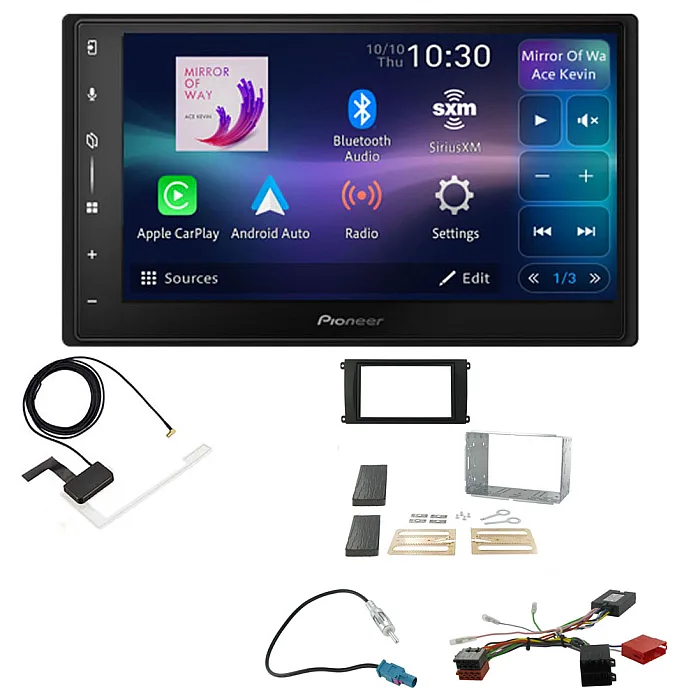 Porsche Cayenne (2002-2007) Non BOSE Pioneer 6.8" Screen Wireless Android Auto/Apple CarPlay Bluetooth DAB+ Stereo Upgrade Kit