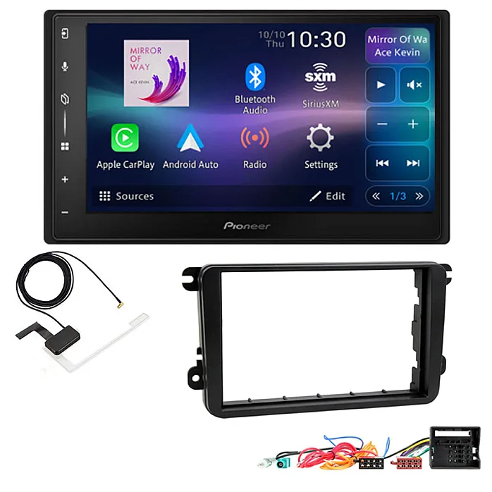 Volkswagen Pioneer 6.8" Screen Wireless Android Auto/Apple CarPlay Bluetooth DAB+ Stereo Upgrade Kit