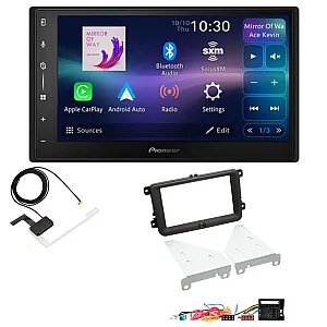 VW Caddy, Eos, Fusca, Golf, Jetta, Magotan Pioneer 6.8" Screen Wireless Android Auto/Apple CarPlay DAB+ Stereo Upgrade Kit