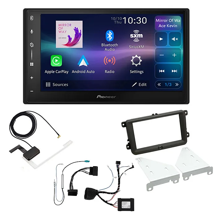 Volkswagen Pioneer SPH-DA77DAB 6.8" WVGA Screen Wireless Android Auto/CarPlay Bluetooth DAB Stereo Upgrade Pack