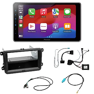 VW Transporter T6 2015 - 2019 Pioneer 9" Wireless Carplay / Android Auto, DAB, Bluetooth, Climate / Parking Proximity Sensor / USB Retention