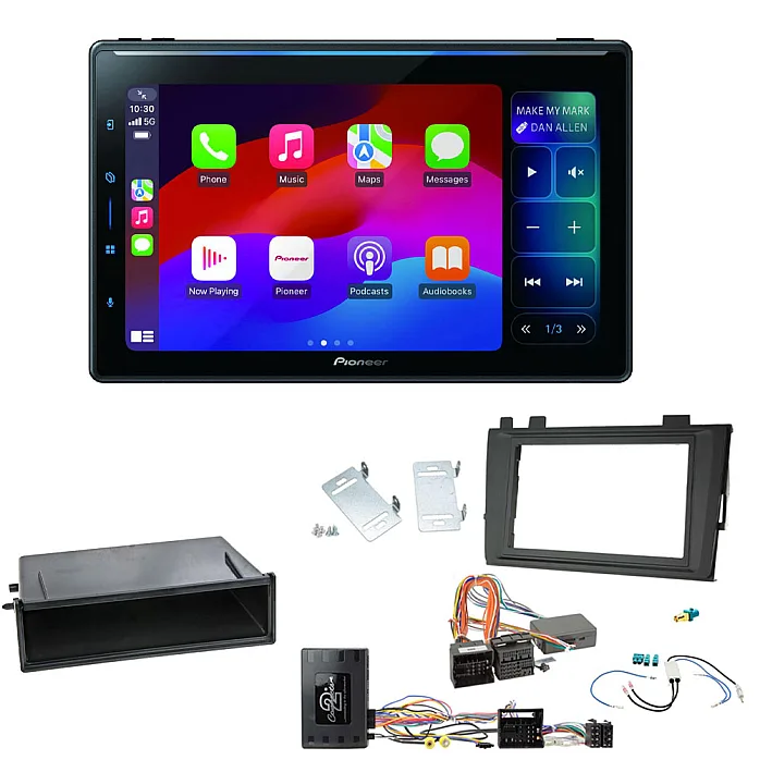 VW Transporter T6.1 (2019>) Pioneer Floating 10.1" Wireless Apple CarPlay / Android Auto DAB+ Bluetooth Stereo Upgrade Kit