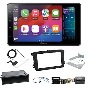 VW Transporter T5 / T5.1 (2009-2015) Pioneer 9" Wireless CarPlay / Android Auto DAB/DAB+ Bluetooth Car Stereo Upgrade Pack