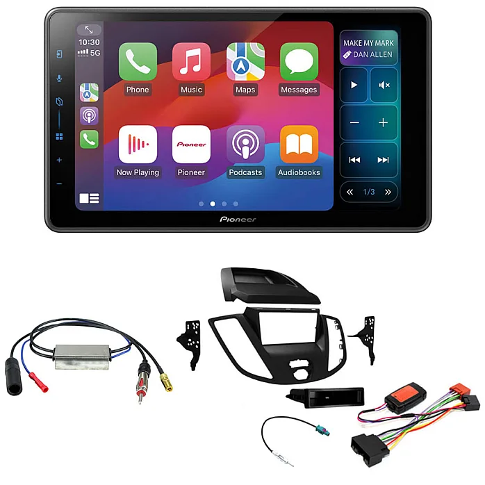 Ford Transit MK8 2013-2018 (WITHOUT DISPLAY) Pioneer 9" Wireless CarPlay / Android Auto DAB/DAB+ Bluetooth Car Stereo Upgrade Pack