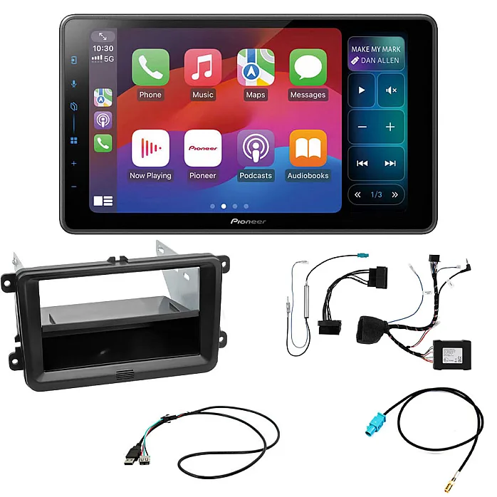 VW Transporter T6 2015 - 2019 9" Wireless Carplay / Android Auto, DAB, Bluetooth, Climate / Parking Proximity Sensor / USB Retention / Twin Camera Inputs