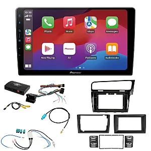 VW Golf MK7, MK7.5 2012-2020 Pioneer Perfect Fit 9.0" Wireless CarPlay / Android Auto Bluetooth Stereo Upgrade Pack