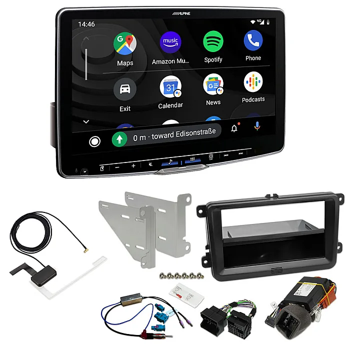 Volkswagen Transporter T5 Alpine 11" Media Receiver Wireless CarPlay / Android Auto DAB+ Digital Radio