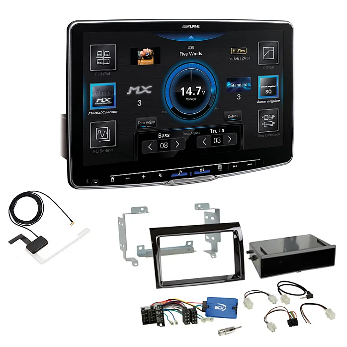 Fiat Ducato 2014-2021 Alpine 11" Digital Media Unit DAB+ Wireless Apple Carplay Android Auto Stereo Upgrade Kit