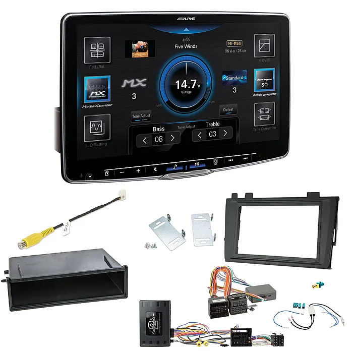 VW Transporter T6.1 (2019>) Alpine 11" Digital Media Unit DAB+ Wireless Apple Carplay Android Auto Stereo Upgrade Kit