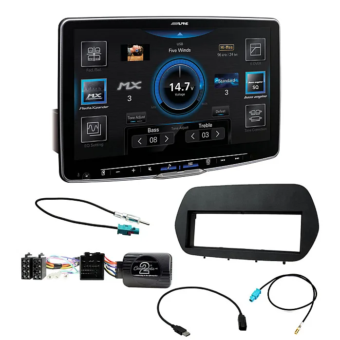 Ford Transit Custom 2018 - 2024 Alpine 11" Large Screen Carplay / Android Auto Stereo Upgrade Pack