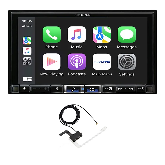 Alpine ILX-705D 7" Wireless Apple CarPlay & Wired Android Auto, bluetooth DAB Stereo With Aerial