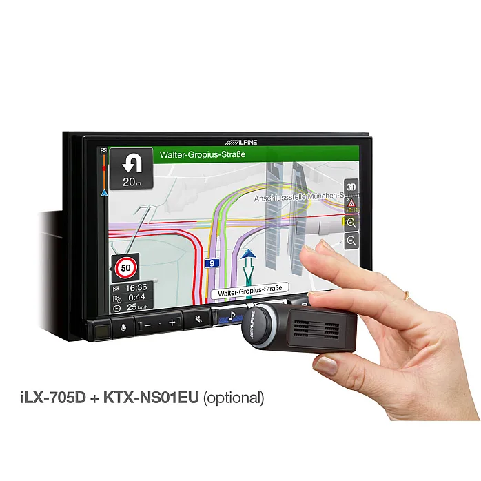 Alpine iLX-705E46 BMW 3 Series E46 (1998-2007) 7" Premium 2DIN Wireless CarPlay / Android Auto DAB+ Bluetooth Stereo