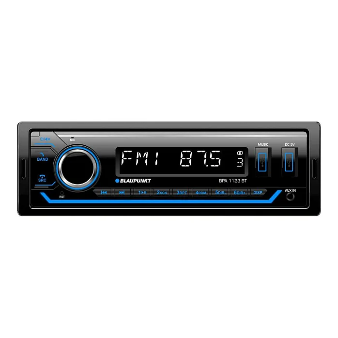 Blaupunkt BPA 1123 BT Mechless Car Stereo Front USB RDS/MP3/Bluetooth FM Tuner