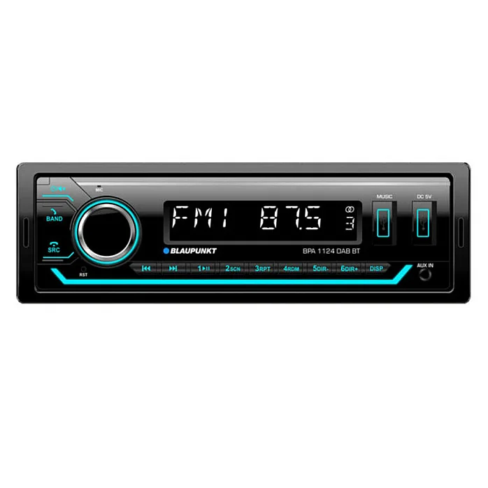 Blaupunkt BPA 1124 DAB BT DAB+ Car Mechless Stereo Front Dual USB, RDS, Bluetooth, FM Tuner