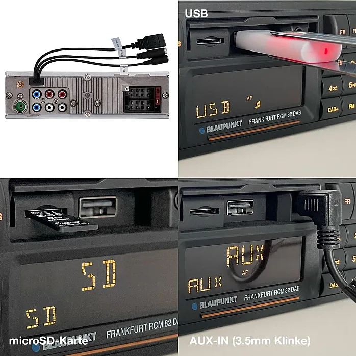 Blaupunkt Frankfurt RCM 82 DAB Retro Classic Car Stereo Bluetooth USB SD AUX