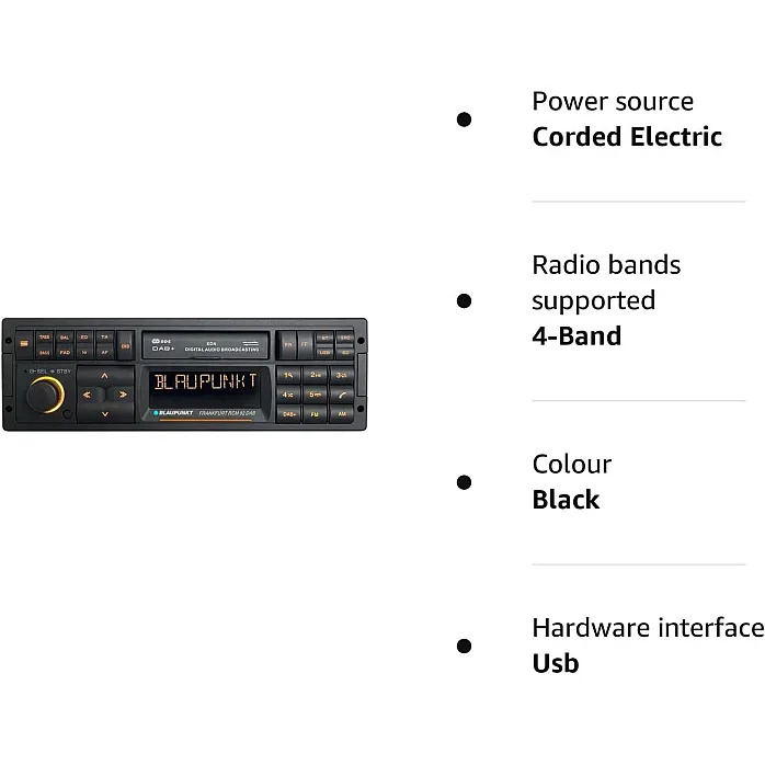 Blaupunkt Frankfurt RCM 82 DAB Retro Classic Car Stereo Bluetooth USB SD AUX