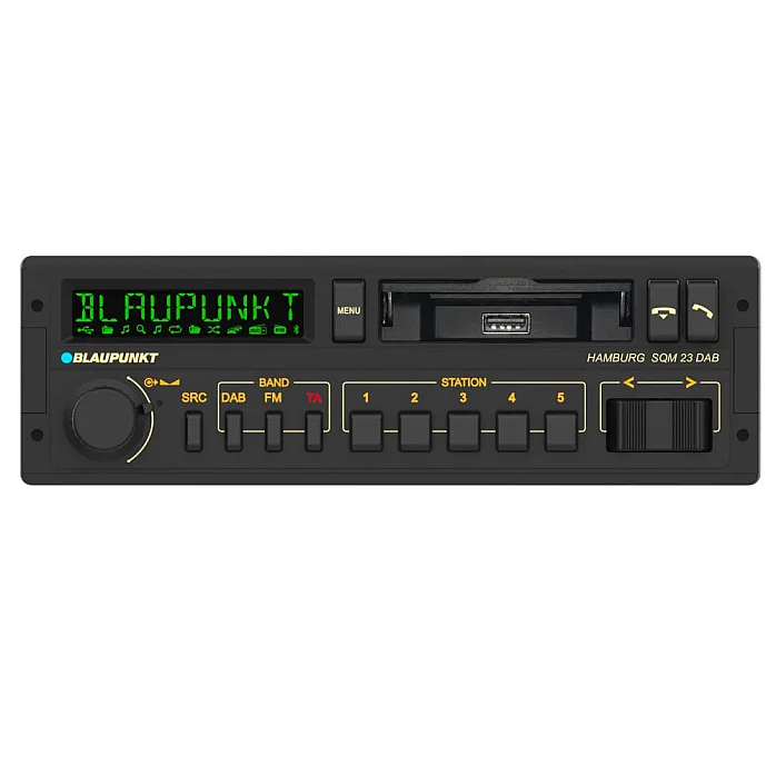 Blaupunkt Hamburg SQM 23 DAB Multicolour Cult Car Radio DAB+ Bluetooth Flac Dual-USB 4 x 50W