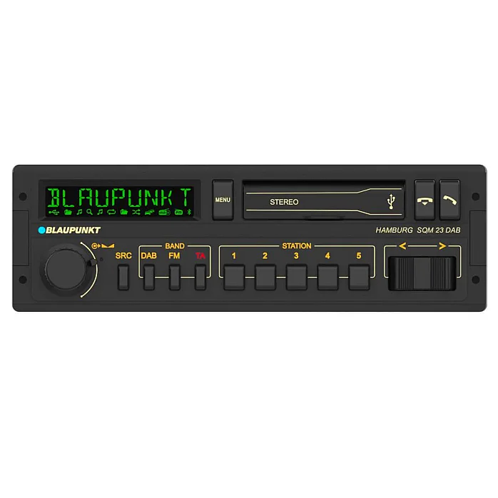 Blaupunkt Hamburg SQM 23 DAB Multicolour Cult Car Radio DAB+ Bluetooth Flac Dual-USB 4 x 50W