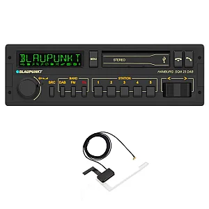Blaupunkt Hamburg SQM 23 DAB Multicolour Cult Car Radio DAB+ Bluetooth Flac Dual-USB With Aerial
