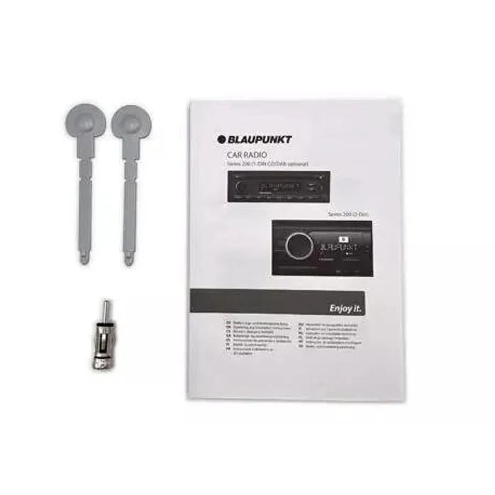 Blaupunkt Madrid 200 BT Retro 1-Din Mechless RDS Tuner, Bluetooth, USB, Aux Car Stereo
