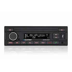 Blaupunkt Madrid 200 BT Retro 1-Din Mechless RDS Tuner, Bluetooth, USB, Aux Car Stereo