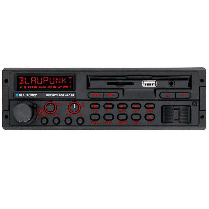 Blaupunkt Bremen SQR 46 DAB - Retro 80's Style Classic Car Stereo Bluetooth MP3 With Aerial
