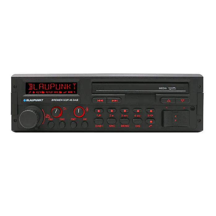 Blaupunkt Bremen SQR 46 DAB - Retro 80's Style Classic Car Stereo Bluetooth MP3 With Aerial