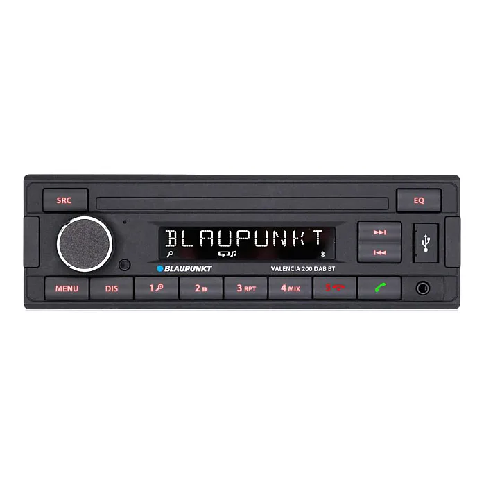 Blaupunkt Valencia 200DAB BT Car Stereo DAB Radio Bluetooth USB AUX Retro OEM Look