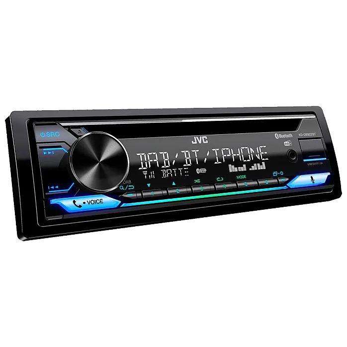 JVC KD-DB922BT Single Din Car Stereo Media Player Bluetooth DAB+ Radio AUX MP3
