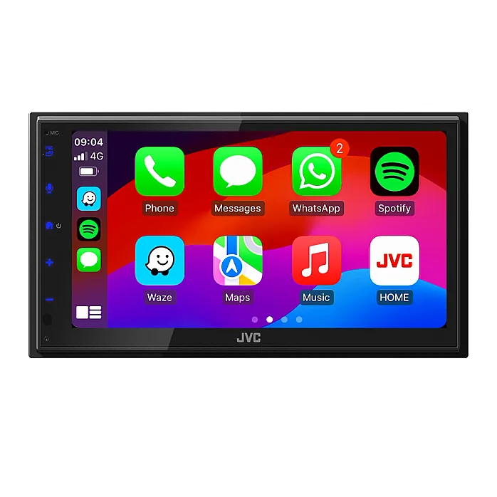 JVC KW-M593BT 6.8" CarPlay / Android Auto USB, Bluetooth Screen Mirroring Car Stereo