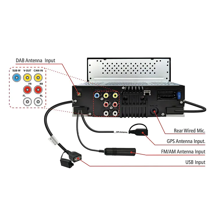 VW Crafter (2017-2023) JVC KW-M595DBT 6.8” Wired CarPlay / Android Auto Bluetooth Mirroring DAB+ Stereo Upgrade Pack
