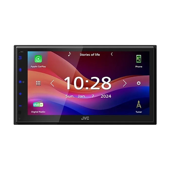 VW Crafter (2017-2023) JVC KW-M595DBT 6.8” Wired CarPlay / Android Auto Bluetooth Mirroring DAB+ Stereo Upgrade Pack