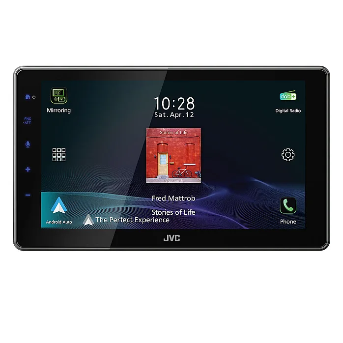 JVC KW-Z900DBW 9” Floating HD Screen Wireless CarPlay / Android Auto Mirroring DAB+ Bluetooth Stereo
