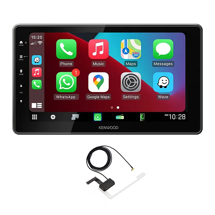 Kenwood DMX-F920DS 9.0” Floating HD Screen Wireless CarPlay / Android Auto, Mirroring, DAB+ Car Stereo With Aerial
