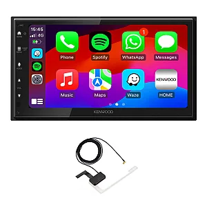 Kenwood DMX5023DABS 6.8" Wired CarPlay / Android Auto Double Din DAB+ Bluetooth, USB Stereo With Aerial