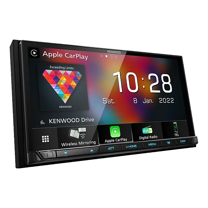 Kenwood DMX8021DABS CAMPER + Sygic GPS Navigation CarPlay / Android Auto Bluetooth Digital Media AV Receiver DAB+