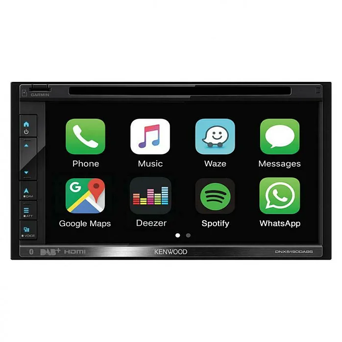 Kenwood DNX5190DABS 6.8” GPS CD Player, Bluetooth, DAB Radio, Apple CarPlay Android Auto With Aerial