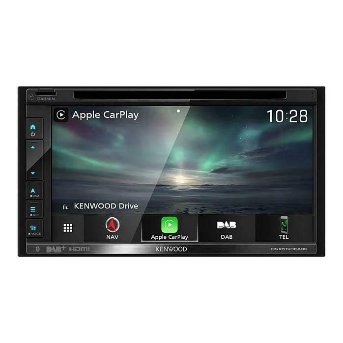 Kenwood DNX5190DABS 6.8” GPS CD Player, Bluetooth, DAB Radio, Apple CarPlay Android Auto With Aerial