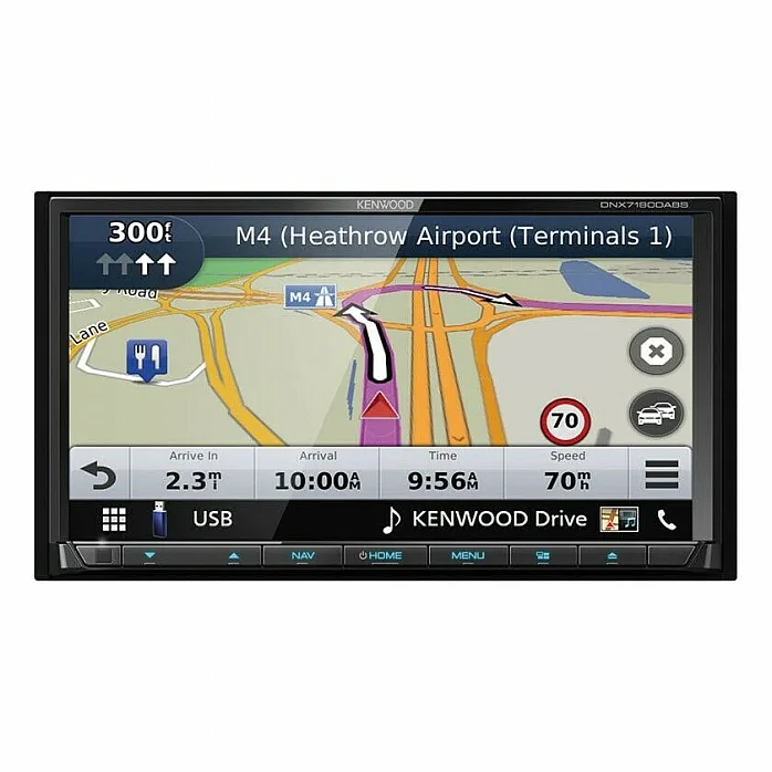 Kenwood DNX7190DABS 7" CarPlay / Android Auto USB, CD / DVD, Bluetooth, GPS, DAB+ Car Stereo
