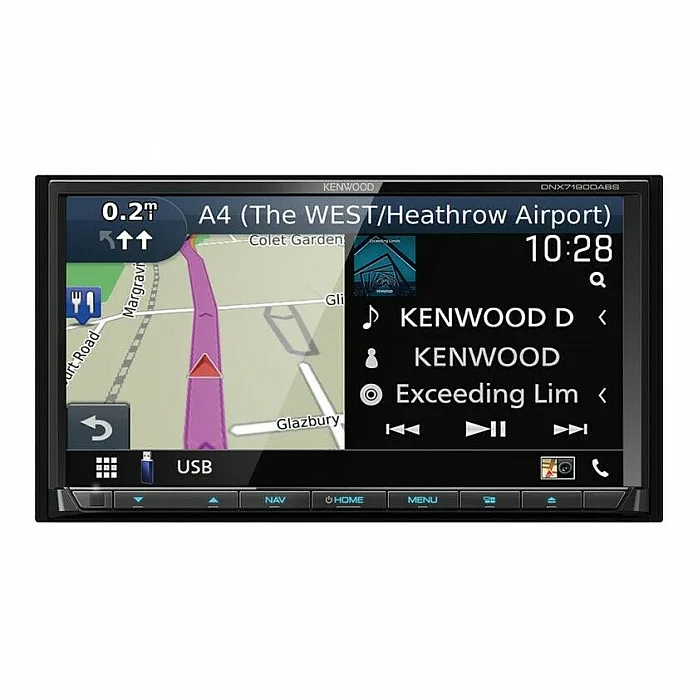 Kenwood DNX7190DABS 7" CarPlay / Android Auto USB, CD / DVD, Bluetooth, GPS, DAB+ Car Stereo