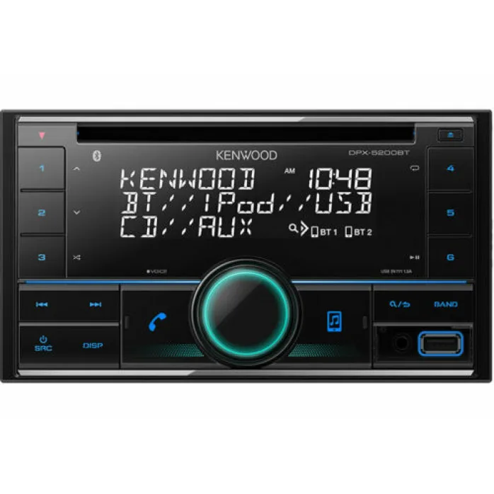 Kenwood DPX-5200BT CD MP3 Bluetooth Car Stereo USB Aux iPhone Android Spotify