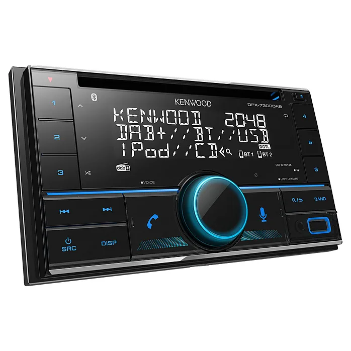 Kenwood DPX-7300DAB CD/MP3 Car Stereo With DAB Bluetooth USB Alexa Ready