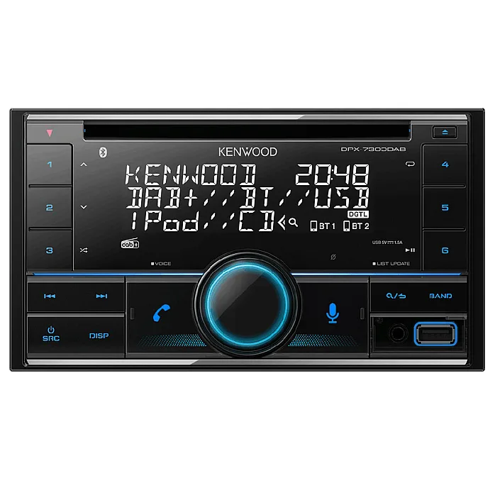 Kenwood DPX-7300DAB CD/MP3 Car Stereo With DAB Bluetooth USB Alexa Ready