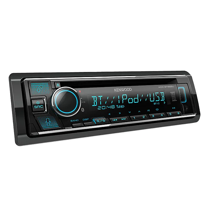 Kenwood KDC-BT665U Single Din CD Media Receiver USB, CD, FLAC, MP3 Bluetooth, Amazon Alexa Car Stereo