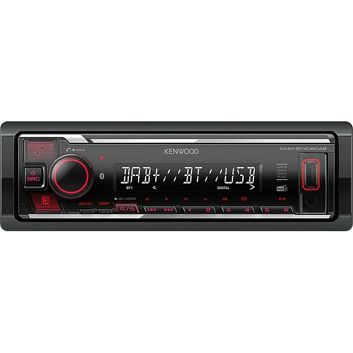 Kenwood KMM-BT408DAB MP3 Car Stereo DAB Bluetooth USB iPod AUX-In Player