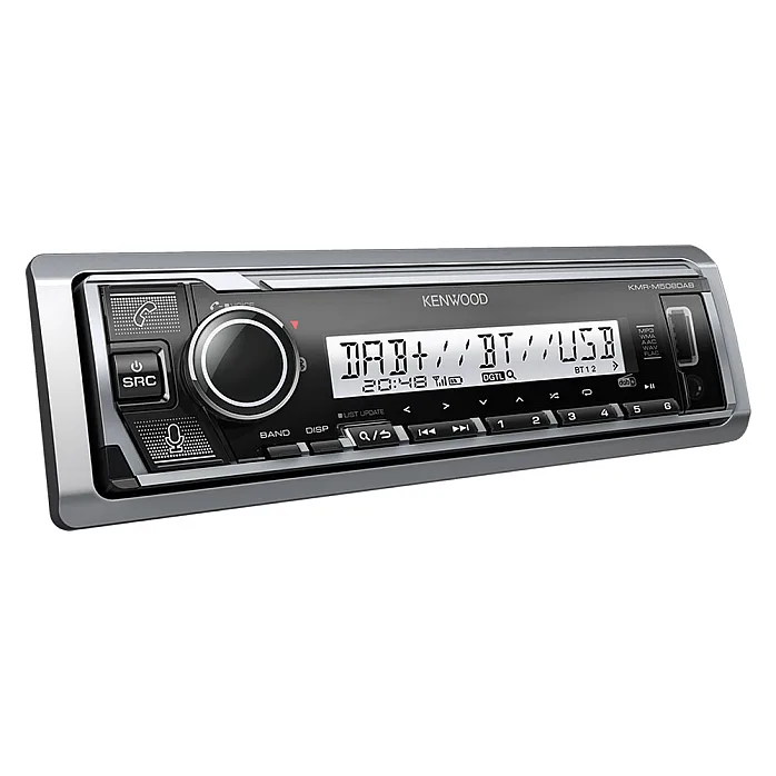 Kenwood KMR-M508DAB Marine Digital Media Receiver with DAB+ Bluetooth and Amazon Alexa With Aerial