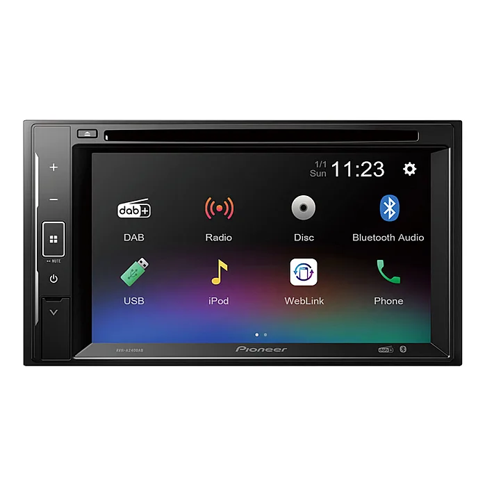 Pioneer AVH-A240DAB Double Din CD DVD MP3 DAB Bluetooth Stereo - EX-DEMO