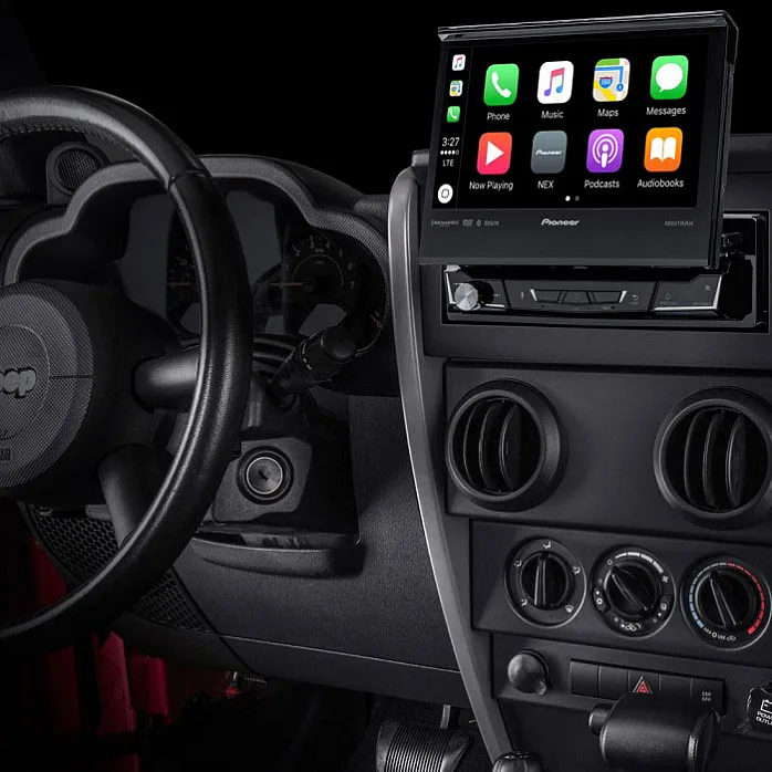 Land Rover Defender 7" Fold Out Screen / Carplay / Android Auto / DAB / Bluetooth / CD / DVD / USB Stereo Upgrade Kit