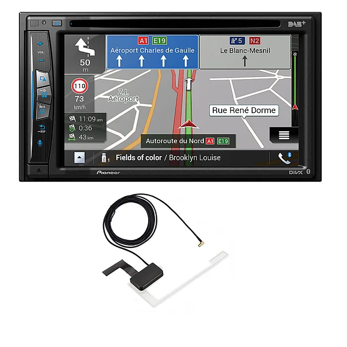 Pioneer AVIC-Z730DAB 6.2" Sat Nav Wireless CarPlay, Bluetooth, CD / DVD, DAB Car Stereo With Aerial